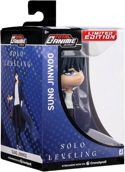 Total Anime Sung Jinwoo (Kawaii) - 4-Inch Scale Articulated Mini-Figure with Display Base