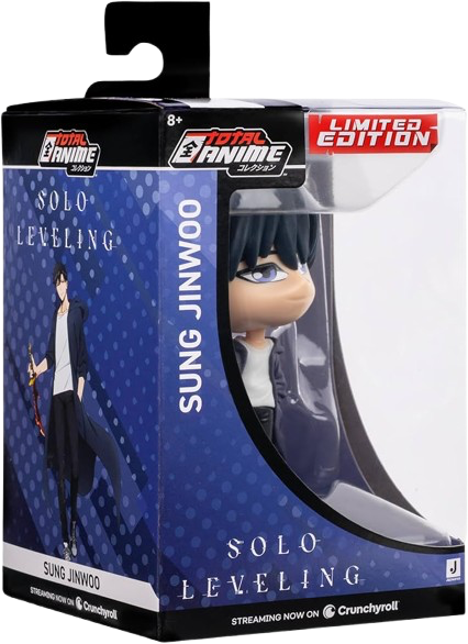 Total Anime Sung Jinwoo (Kawaii) - 4-Inch Scale Articulated Mini-Figure with Display Base