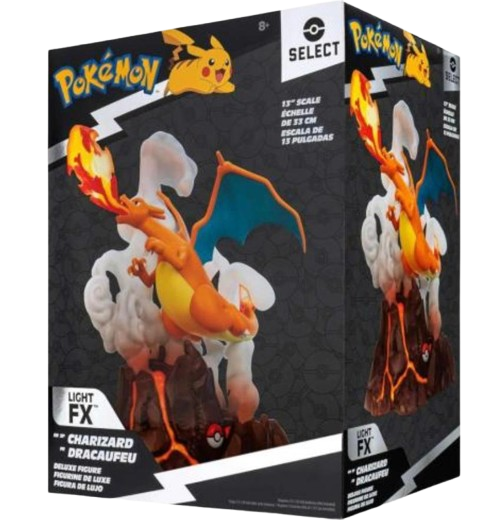 Pokemon Select Deluxe Collector Statue CHARIZARD (con effetti luminosi)